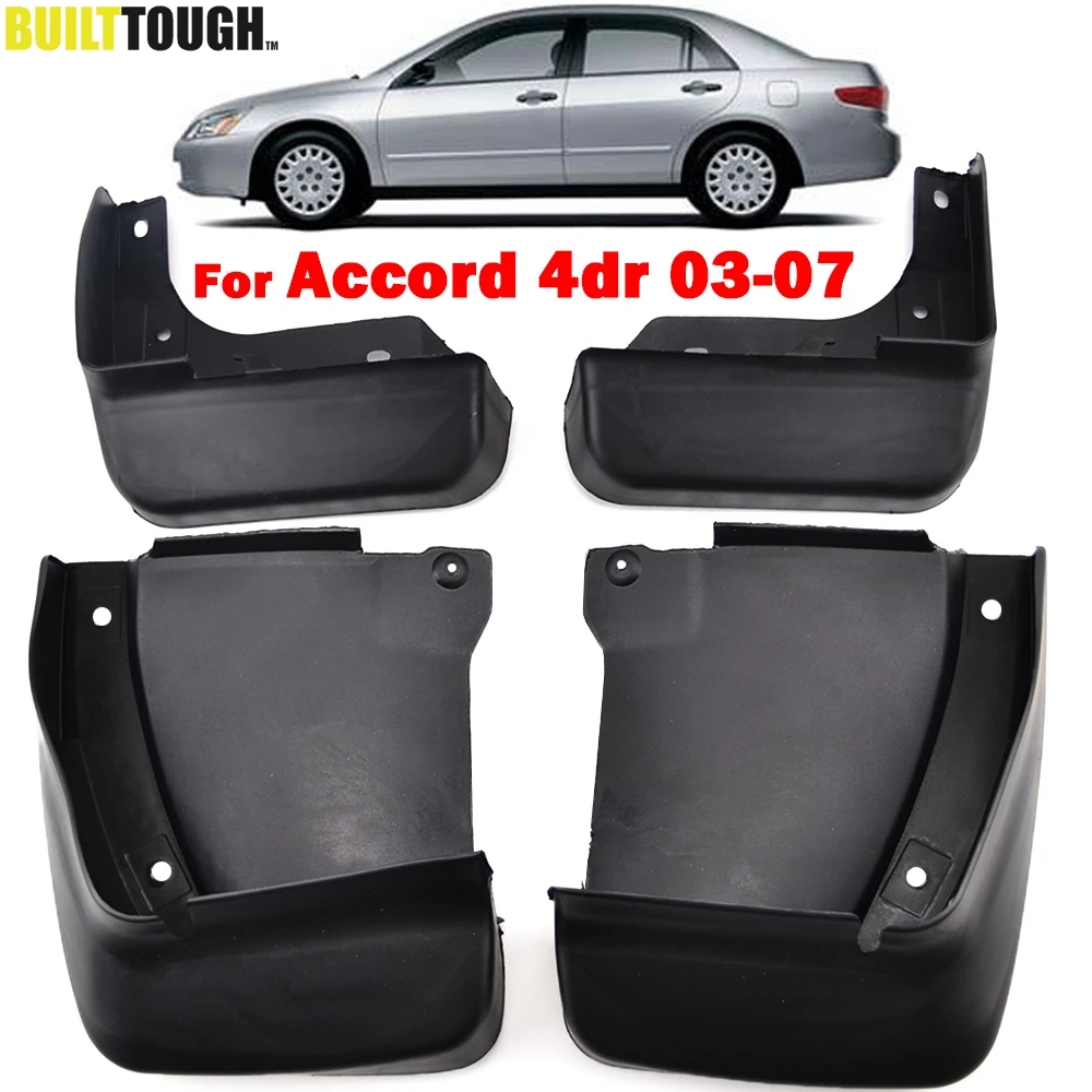 

Set Mudflaps Splash Guards For Accord Inspire 4dr sedan 2003 2004 2005 2006 2007 Front Rear Mud Flaps Mudguards Molded Fender