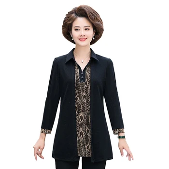 Women t shirt 2020 New Arrival Casual Long Sleeve Tops Fake Two Pieces Tee Shirt Femme Fashion Ladies Lapel Tops Plus Size 5XL 
Women t shirt 2020 New Arrival Casual Long Sleeve Tops Fake Two Pieces Tee Shirt Femme Fashion Ladies Lapel Tops Plus Size 5XL