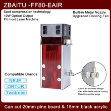 ZBAITU 80W Laser Head Module, Newest Diode Laser Module for CNC, Enagraving Machine, with Metal Nozzle, Air Assist
ZBAITU 80W Laser Head Module, Newest Diode Laser Module for CNC, Enagraving Machine, with Metal Nozzle, Air Assist