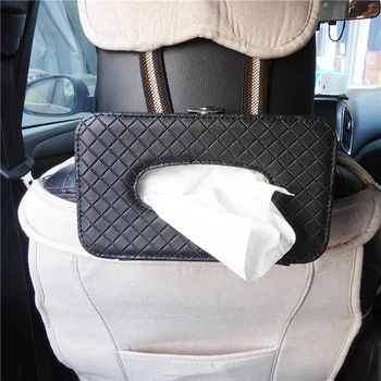 Car Tissue Box Car Seat Back Hanging Holder Leather Back Seat Strap Napkin Holder Paper Container Car Accessories 
Car Tissue Box Car Seat Back Hanging Holder Leather Back Seat Strap Napkin Holder Paper Container Car Accessories