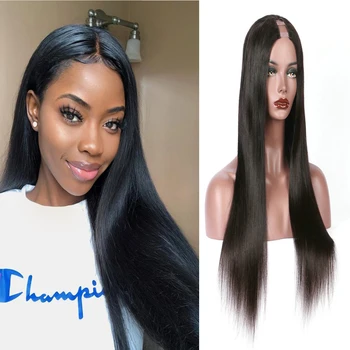 Silky Straight U Part Wigs 100% Human Hair 100% Unprocessed Brazilian U Part Human Hair Middle Part Wig For Black Women
Silky Straight U Part Wigs 100% Human Hair 100% Unprocessed Brazilian U Part Human Hair Middle Part Wig For Black Women