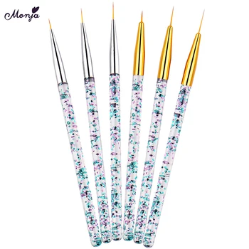 Monja 3Pcs/Set Nail Art Transparent Handle Stripe Line Liner Painting Brush Acrylic Pattern Drawing DIY Pen Manicure Tool
Monja 3Pcs/Set Nail Art Transparent Handle Stripe Line Liner Painting Brush Acrylic Pattern Drawing DIY Pen Manicure Tool