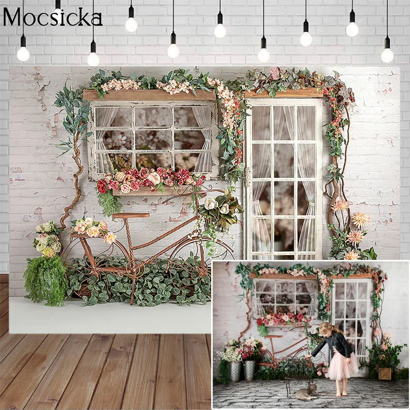 Mocsicka French windows Photography Background Bicycle Flower Child Portrait Backdrop Photo Decoration Props Studio Baby Shower
Mocsicka French windows Photography Background Bicycle Flower Child Portrait Backdrop Photo Decoration Props Studio Baby Shower