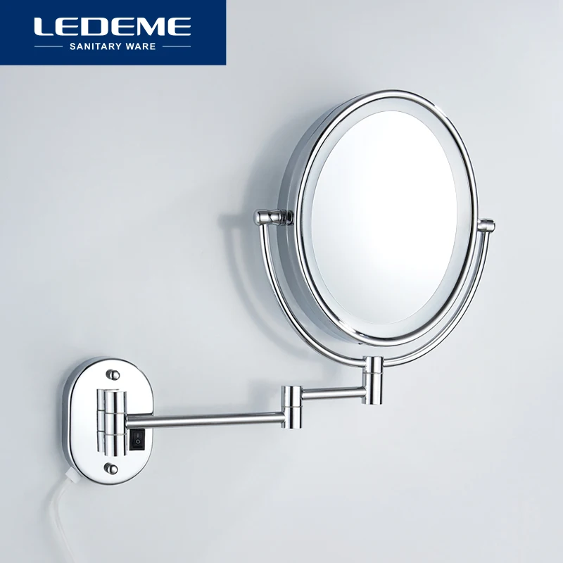 LEDEME Bathroom Wall Mounted Mirror Led Makeup Mirror Magnification Cosmetic Mirror Wall Mirrors Dimming Mirrors L6810D-7
LEDEME Bathroom Wall Mounted Mirror Led Makeup Mirror Magnification Cosmetic Mirror Wall Mirrors Dimming Mirrors L6810D-7
