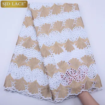 SJD LACE African Lace Fabric High Quality Nigerian Pure Cotton Embroidery With Rhinestone Mech Lace Fabric For Women A1795
SJD LACE African Lace Fabric High Quality Nigerian Pure Cotton Embroidery With Rhinestone Mech Lace Fabric For Women A1795