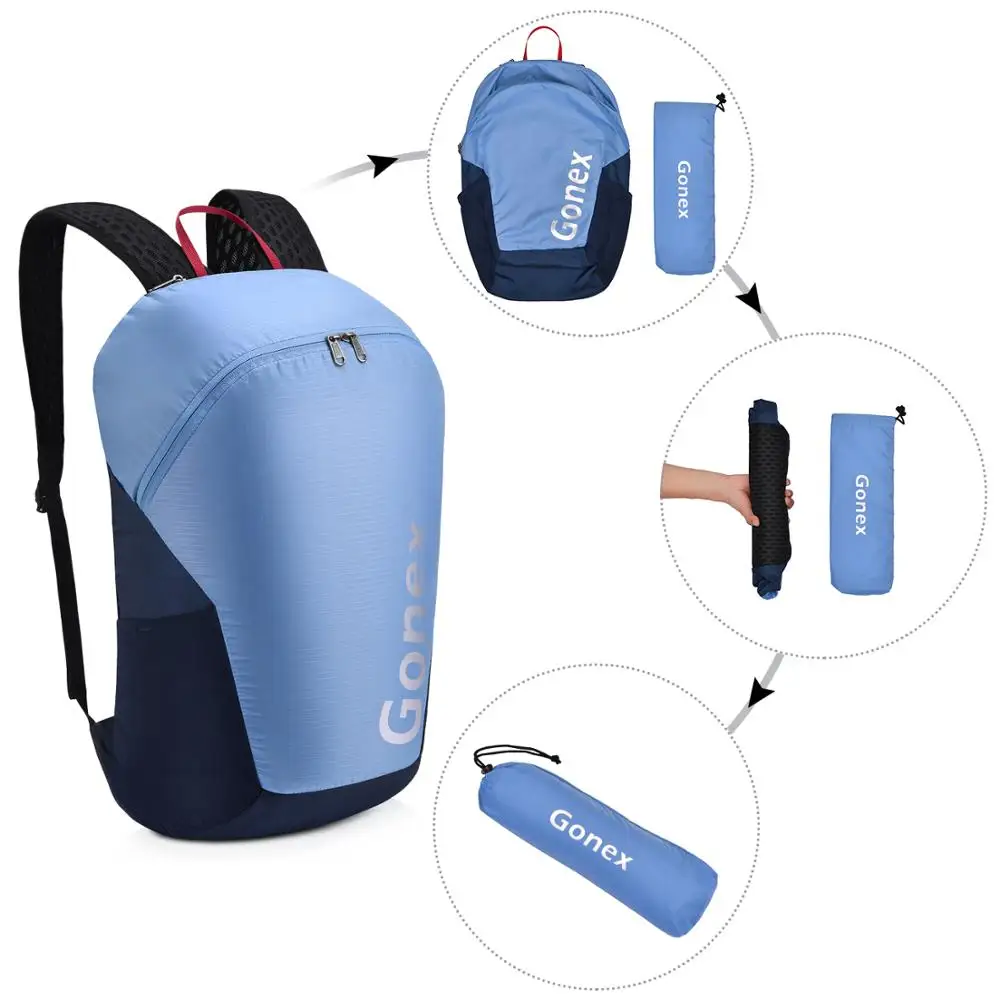 Gonex 32L Ultralight Backpack Foldable Packable 210D Nylon Waterproof Sport Bag for Outdoor Travel Camping Hiking Cycling Pouch
Gonex 32L Ultralight Backpack Foldable Packable 210D Nylon Waterproof Sport Bag for Outdoor Travel Camping Hiking Cycling Pouch