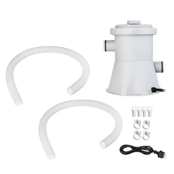 US plug 220V Electric Swimming Pool Filter Pump,Swimming Pool Pump and Filter Kit,Pool Pump,Paddling Pool Pump Water (Grey)
US plug 220V Electric Swimming Pool Filter Pump,Swimming Pool Pump and Filter Kit,Pool Pump,Paddling Pool Pump Water (Grey)