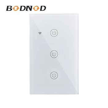 WiFi Smart Light Switch Glass Panel Touch Switch Compatible with Alexa Google Home Smart Wall Switch 10A 90-250V Timer Function
WiFi Smart Light Switch Glass Panel Touch Switch Compatible with Alexa Google Home Smart Wall Switch 10A 90-250V Timer Function