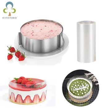 1Pcs DIY Adjustable Stainless Steel Cake Mold Transparent Cake Collar Mousse Surrounding Edge Baking Mold Dessert Cake Tool YJN
1Pcs DIY Adjustable Stainless Steel Cake Mold Transparent Cake Collar Mousse Surrounding Edge Baking Mold Dessert Cake Tool YJN