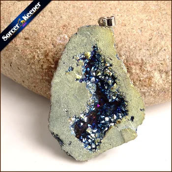 Natural Raw Mineral Crystal Pendant Druzy Drop Pendants Pendulum Chakra Natural Stone Pendants For Jewelry Making YS876
Natural Raw Mineral Crystal Pendant Druzy Drop Pendants Pendulum Chakra Natural Stone Pendants For Jewelry Making YS876