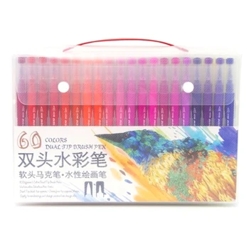 Twin Marker Journal Pens Double Tip Head Marker Watercolor Pen Drawing Colors Brush Pen Sets
Twin Marker Journal Pens Double Tip Head Marker Watercolor Pen Drawing Colors Brush Pen Sets
