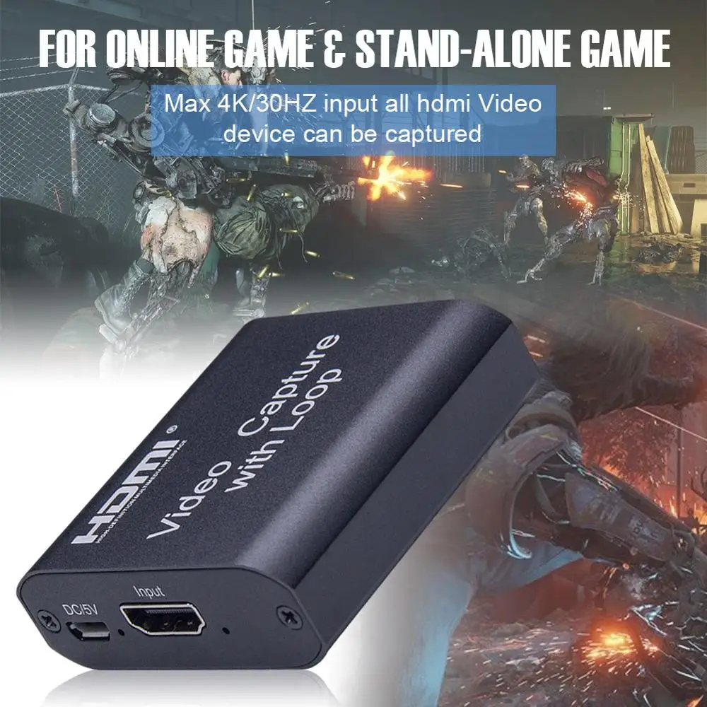 Video Card Capture HDMI Video Capture With Loop out USB2.0 Cards Grabber Streaming Live Broadcasts Video Recording
Video Card Capture HDMI Video Capture With Loop out USB2.0 Cards Grabber Streaming Live Broadcasts Video Recording