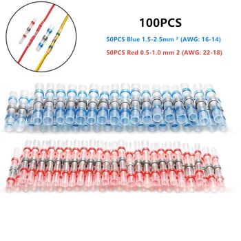 100PCS Waterpro Soldering Terminals Heat Shrink Butt Electrical Wire Connectors Splice Terminals 22-14AWG For Automotive Marine
100PCS Waterpro Soldering Terminals Heat Shrink Butt Electrical Wire Connectors Splice Terminals 22-14AWG For Automotive Marine