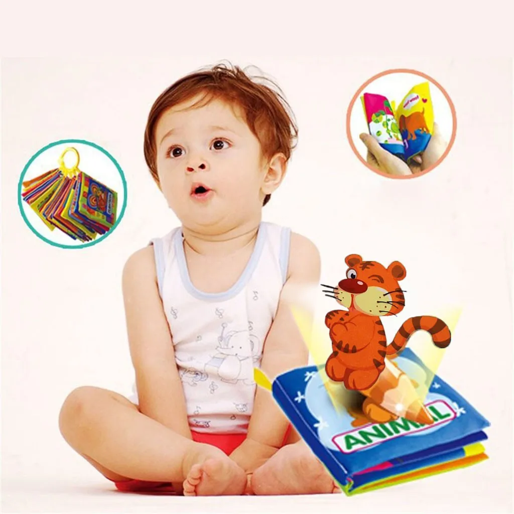 Kids Baby Colourful Cloth Book Cartoon Animal Soft Baby Learning Educational Toy Story Intelligence Developing Animal Cloth Book
Kids Baby Colourful Cloth Book Cartoon Animal Soft Baby Learning Educational Toy Story Intelligence Developing Animal Cloth Book