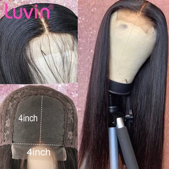 Luvin 26 28 Inch 4x4 Closure Straight Glueless Lace Front Human Hair Wigs Swiss Pre Plucked Brazilian Frontal Wig 
Luvin 26 28 Inch 4x4 Closure Straight Glueless Lace Front Human Hair Wigs Swiss Pre Plucked Brazilian Frontal Wig
