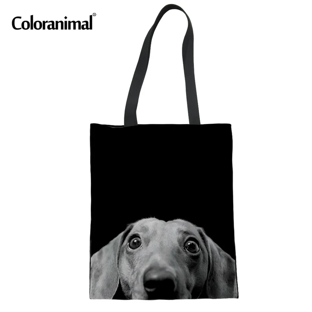Coloranimal Dachshund Pattern Custom Logo Women's Satchel Reusable Foldable Shopping Bags Canvas Lightweigt Shoulder Bags Ladies
Coloranimal Dachshund Pattern Custom Logo Women's Satchel Reusable Foldable Shopping Bags Canvas Lightweigt Shoulder Bags Ladies