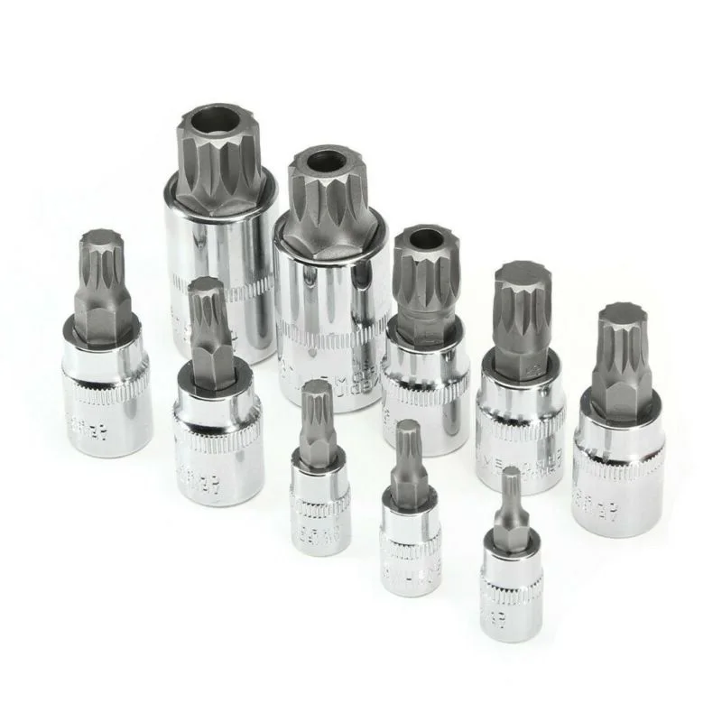 10pcs Set XZN 12 Point Spline Bit Socket 4-18mm Auto Car Anti-Rust Ratchets Wrench Hand Tools Anti-Corrosion Equipment
10pcs Set XZN 12 Point Spline Bit Socket 4-18mm Auto Car Anti-Rust Ratchets Wrench Hand Tools Anti-Corrosion Equipment