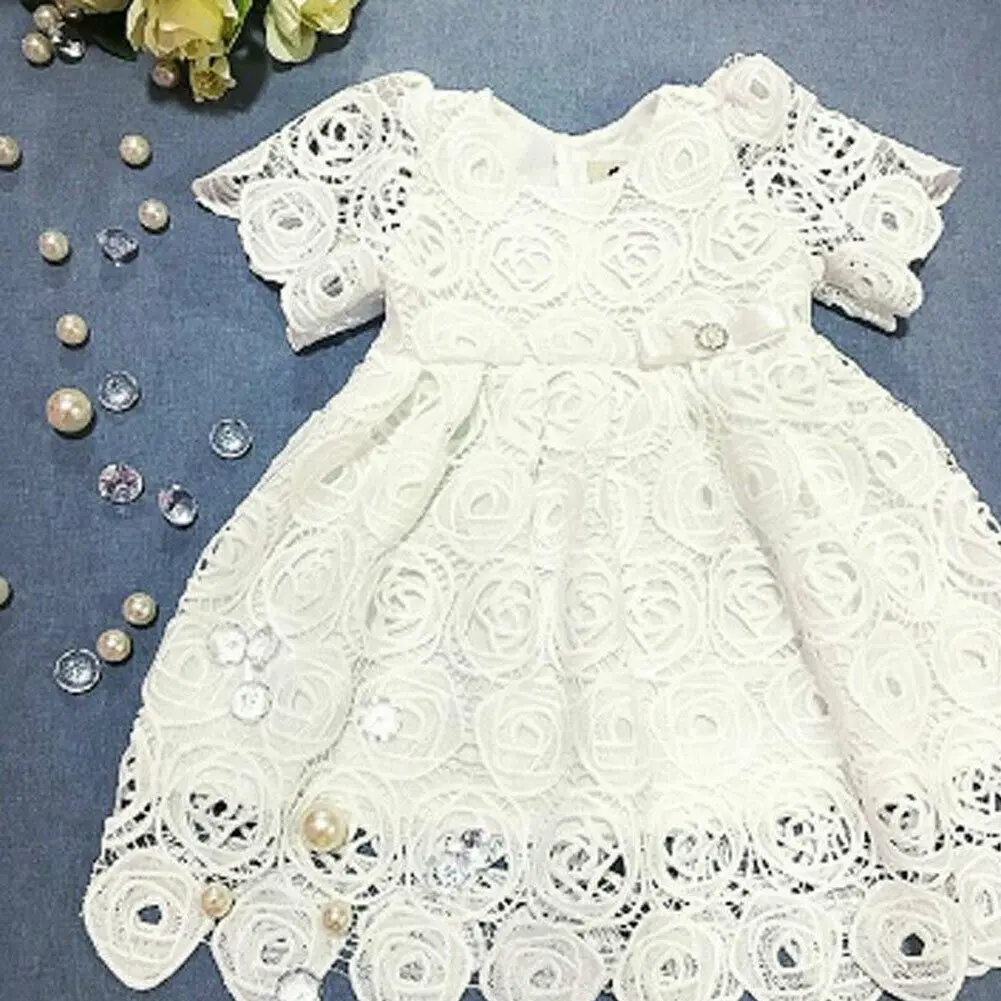 Baby Dresses Infant Baby Flower Girl Dress Princess Floral Lace Wedding Party Birthday Cotton Solid Short Sleeve Free Shipping Baby Dresses Infant Baby Flower Girl Dress Princess Floral Lace Wedding Party Birthday Cotton Solid Short Sleeve Free Shipping