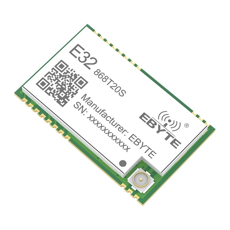 E32-868T20S SX1276 LoRa wireless serial port Module UART RF 868MHz ISM 20dBm 100mW Wireless Transmitter and Receiver Module
E32-868T20S SX1276 LoRa wireless serial port Module UART RF 868MHz ISM 20dBm 100mW Wireless Transmitter and Receiver Module