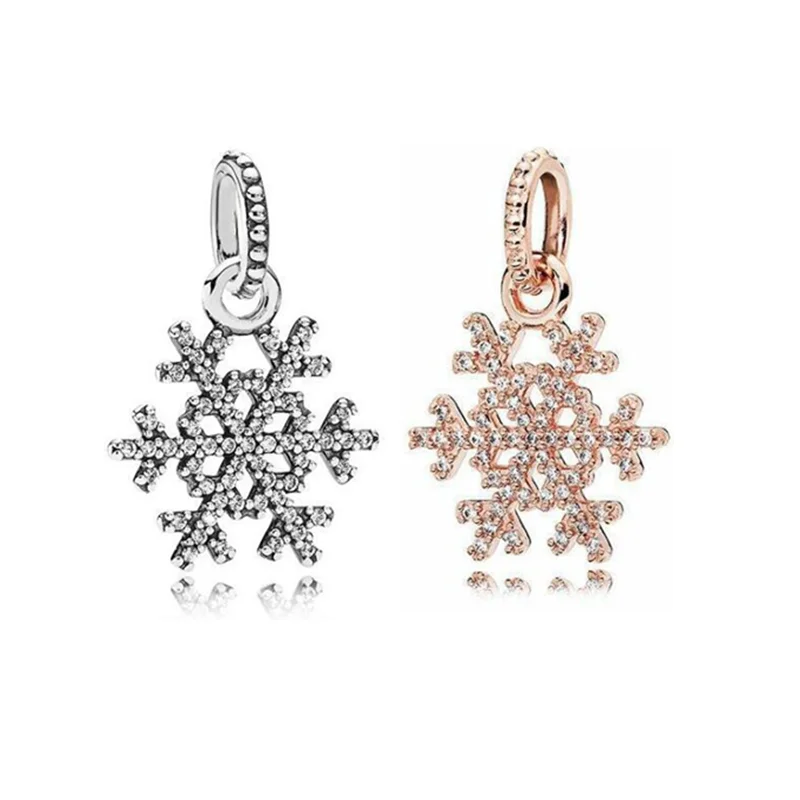 JrSr New 100% 925 Sterling Silver Vintage Snowflake Pave Zircon Dangle Charm Pendant Bead Fit Pandora Bracelet Women DIY Jewelry
JrSr New 100% 925 Sterling Silver Vintage Snowflake Pave Zircon Dangle Charm Pendant Bead Fit Pandora Bracelet Women DIY Jewelry