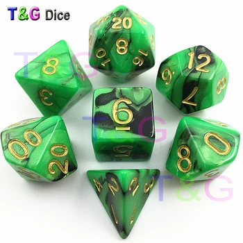 Top Quality Hot 7pcs Mix color Dice Set with Nebula effect juegos de mesa dados dungeons and dragons RPG Green
Top Quality Hot 7pcs Mix color Dice Set with Nebula effect juegos de mesa dados dungeons and dragons RPG Green