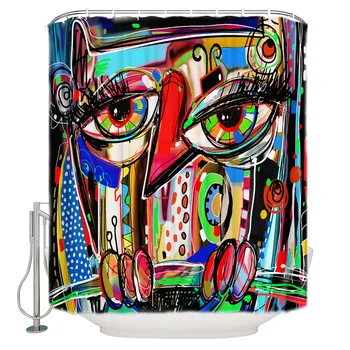 Abstract Graffiti Shower Curtain Bathroom Curtain Polyester Fabric Bath Curtain Washable Home Bath Decor
Abstract Graffiti Shower Curtain Bathroom Curtain Polyester Fabric Bath Curtain Washable Home Bath Decor