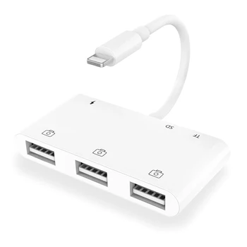 USB C to OTG HDMI SD/TF Adapter for Came Multiport Type C to HDMI 4K Adapter with USB C Charging Port Digital Converter No power