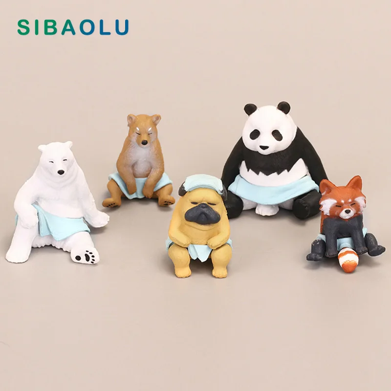 5pcs Cartoon Panda Dog Raccoon Bear Figurine Animal Model Home Decor Miniature Fairy Garden Decoration Accessories Modern Statue
5pcs Cartoon Panda Dog Raccoon Bear Figurine Animal Model Home Decor Miniature Fairy Garden Decoration Accessories Modern Statue