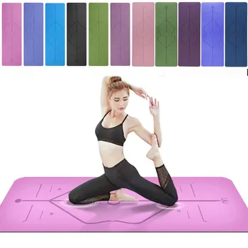1830*610*6mm TPE Yoga Mat with Position Line Anti-slip Carpet Mat For Beginner Environmental Fitness Gymnastics Mats Sports Pads
1830*610*6mm TPE Yoga Mat with Position Line Anti-slip Carpet Mat For Beginner Environmental Fitness Gymnastics Mats Sports Pads
