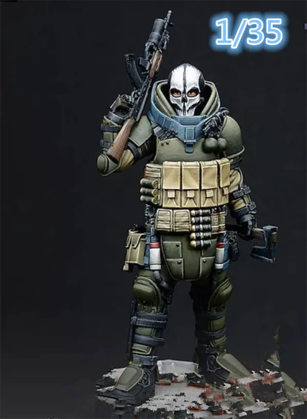 1/24-1/35 Scale Fantasy Pioneer Skull Heavy Gunner Miniatures Scene Unpainted DIY Assembling Static Figure Resin Model Kits
1/24-1/35 Scale Fantasy Pioneer Skull Heavy Gunner Miniatures Scene Unpainted DIY Assembling Static Figure Resin Model Kits