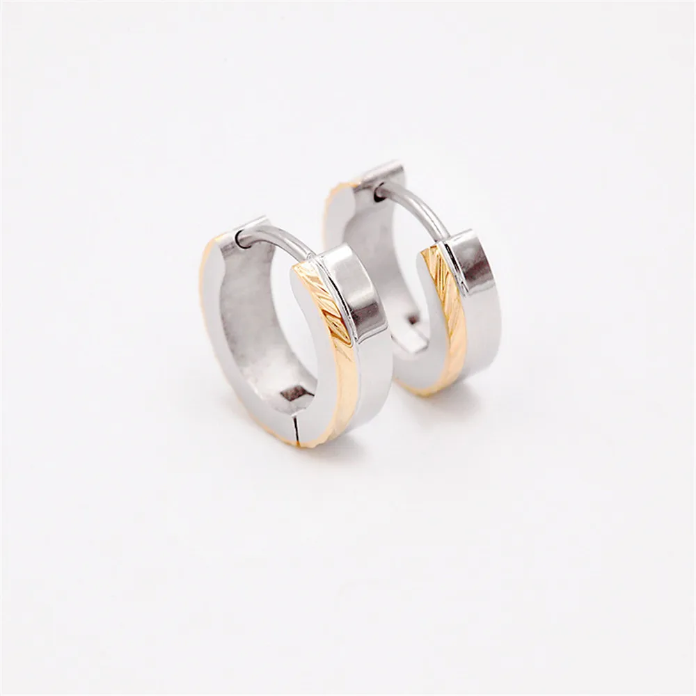 Titanium steel Hoop Earrings for Women Men Design Gold Silver Color Circle Round Loop Earring Ladies Fashion jewelry Accessories
Titanium steel Hoop Earrings for Women Men Design Gold Silver Color Circle Round Loop Earring Ladies Fashion jewelry Accessories