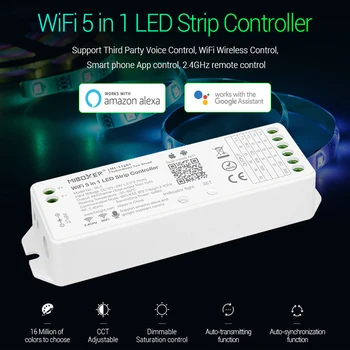MiLight WL5 5 IN 1 WiFi LED Controller Amazon Alexa Voice Control Smartphone APP Control 2.4GHz Remote Controlable
MiLight WL5 5 IN 1 WiFi LED Controller Amazon Alexa Voice Control Smartphone APP Control 2.4GHz Remote Controlable