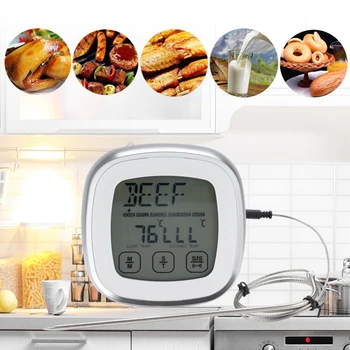 Digital Kitchen Thermometer Stainless Touch Screen Waterproof Meat Temperature Probe Oven Cooking BBQ Temperature Meter
Digital Kitchen Thermometer Stainless Touch Screen Waterproof Meat Temperature Probe Oven Cooking BBQ Temperature Meter