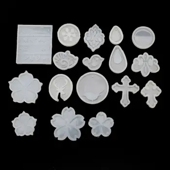 17Pcs Flower Cross Round Teadrop Bird Jewelry Pendant Mold Jewelry Making Tools X4YA
17Pcs Flower Cross Round Teadrop Bird Jewelry Pendant Mold Jewelry Making Tools X4YA