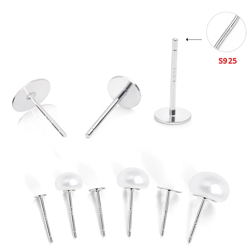 20pcs 925Sterling Silver Earring Base 3/4/5/6/8mm Stud Settings Blank Earring Post for Jewelry Making Diy Accessories Supplies
20pcs 925Sterling Silver Earring Base 3/4/5/6/8mm Stud Settings Blank Earring Post for Jewelry Making Diy Accessories Supplies