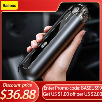 Baseus Portable Car Vacuum Cleaner Wireless Auto Vaccum 5000Pa Suction Handheld Auto Mini Vacuum Cleaner For Home/Car/Office
Baseus Portable Car Vacuum Cleaner Wireless Auto Vaccum 5000Pa Suction Handheld Auto Mini Vacuum Cleaner For Home/Car/Office