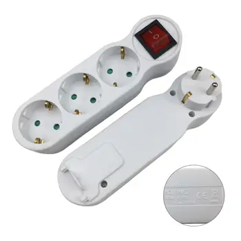3 Holes EU Plug Lightweight Electronic Power Strip Safe Useful Fast Charging Switch Extension Socket
3 Holes EU Plug Lightweight Electronic Power Strip Safe Useful Fast Charging Switch Extension Socket