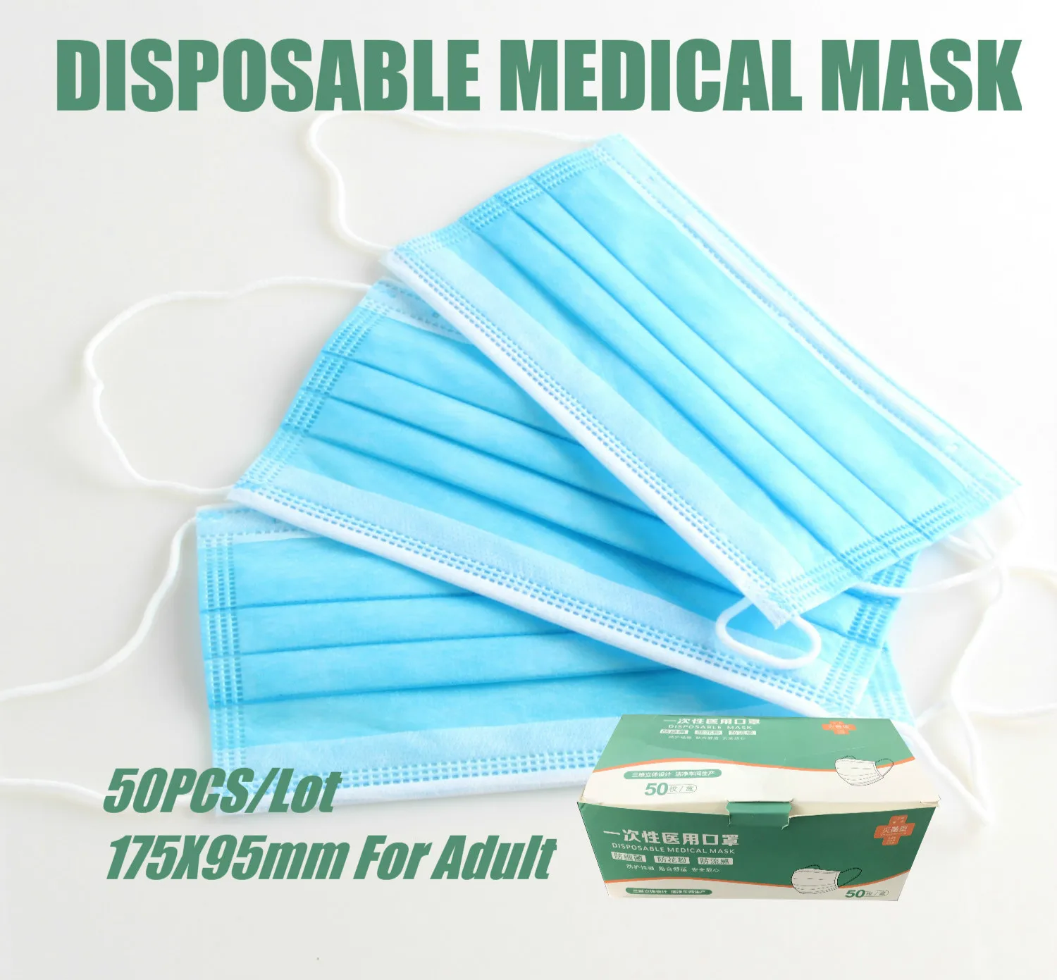 Medical Face Mask 10/30/50 Pcs Disposable Medical Masks Respirator 3 Layer Earloop Masks For Adult Surgical Medical Masks
Medical Face Mask 10/30/50 Pcs Disposable Medical Masks Respirator 3 Layer Earloop Masks For Adult Surgical Medical Masks