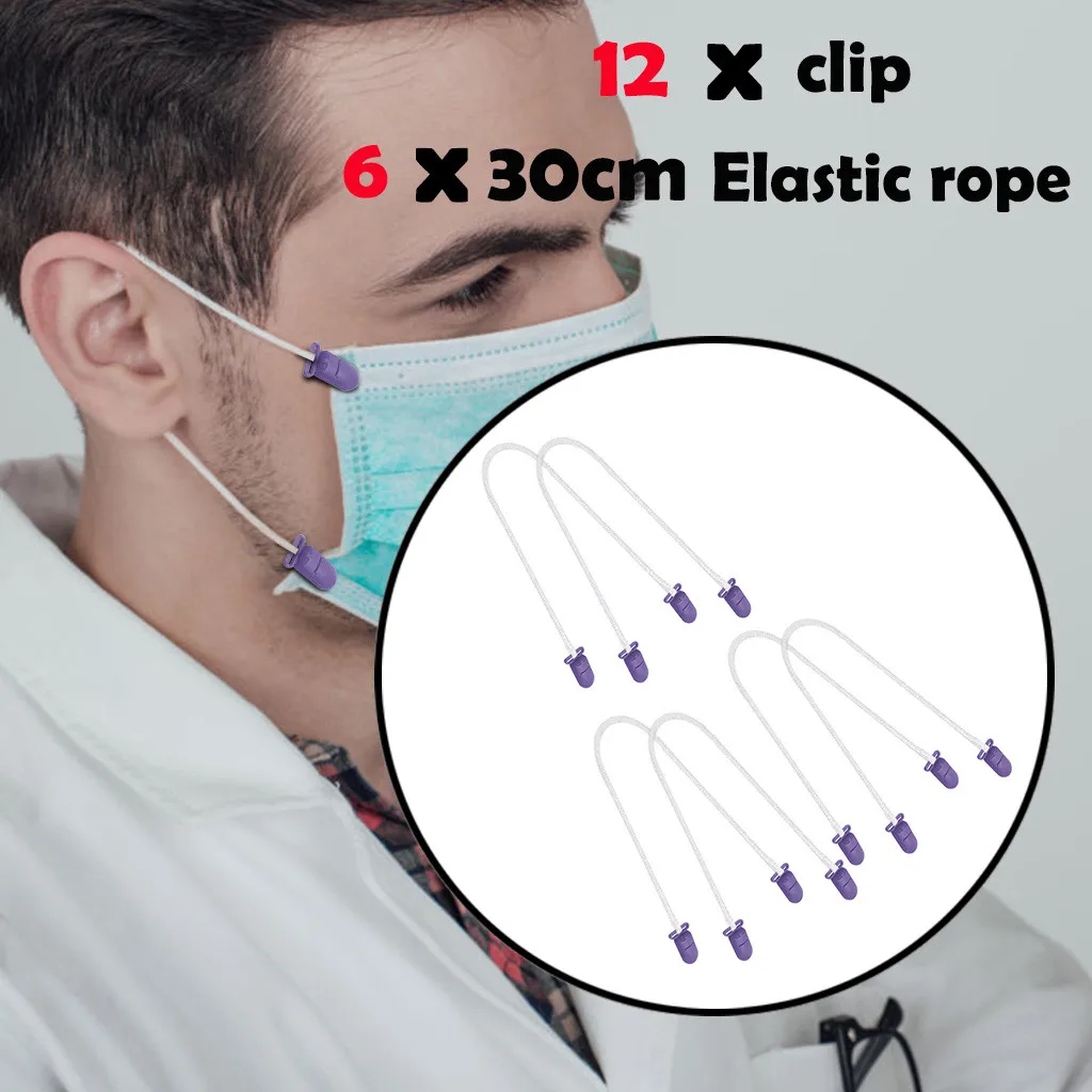 Durable Firm Plastic Clip Camisole Stabilizer 12 Clip 6 Elastic Rope Adjustable Elastic Band Masks Rope DIY Masks Accessories W5
Durable Firm Plastic Clip Camisole Stabilizer 12 Clip 6 Elastic Rope Adjustable Elastic Band Masks Rope DIY Masks Accessories W5