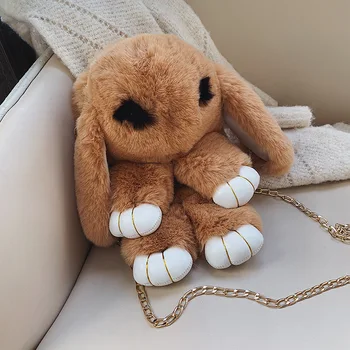Plush Rabbit Bag Anti-lazy Rabbit Dead Rabbit Bag Children Adorable Rabbit Fur Shoulder Bag Chain Slung Women's Bags
Plush Rabbit Bag Anti-lazy Rabbit Dead Rabbit Bag Children Adorable Rabbit Fur Shoulder Bag Chain Slung Women's Bags
