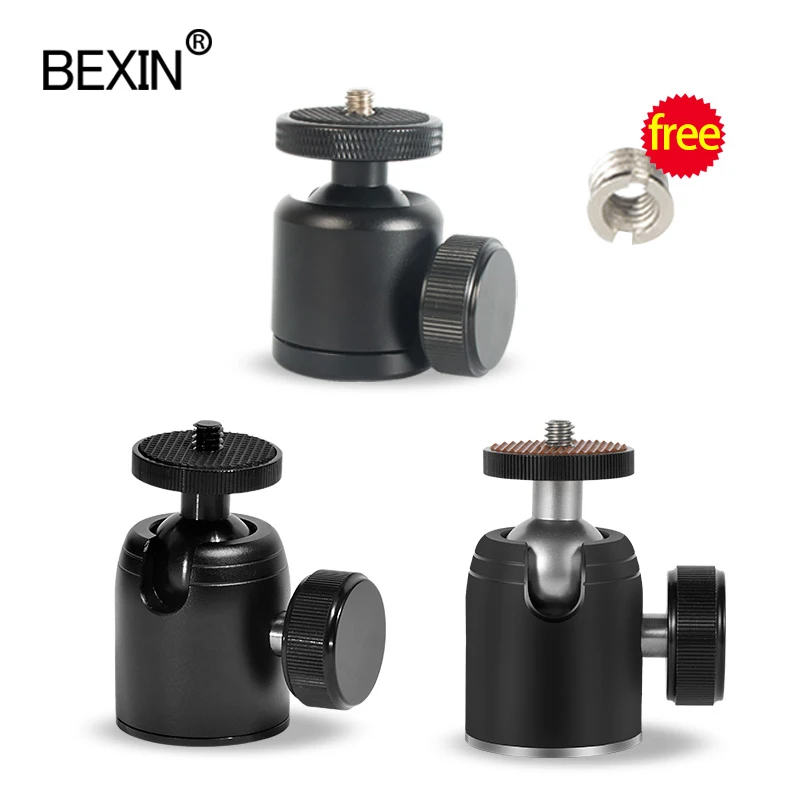 

Mini 360 Angle Panoramic Rotation 1/4" 3/8" Tripod Ball Head Tripe small Ballhead for Canon Nikon Sony DSLR Camera flash