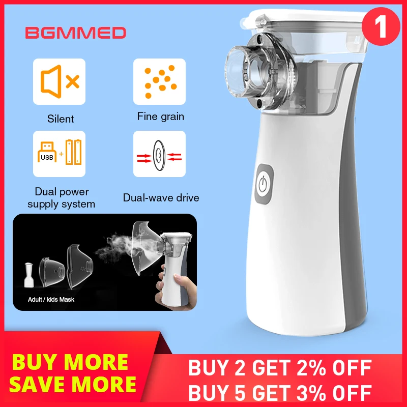 BGMMED Handheld Medical Nebulizer equipment Asthma Portable inhaler Atomizer inhalator for kids mini nebulizador
BGMMED Handheld Medical Nebulizer equipment Asthma Portable inhaler Atomizer inhalator for kids mini nebulizador