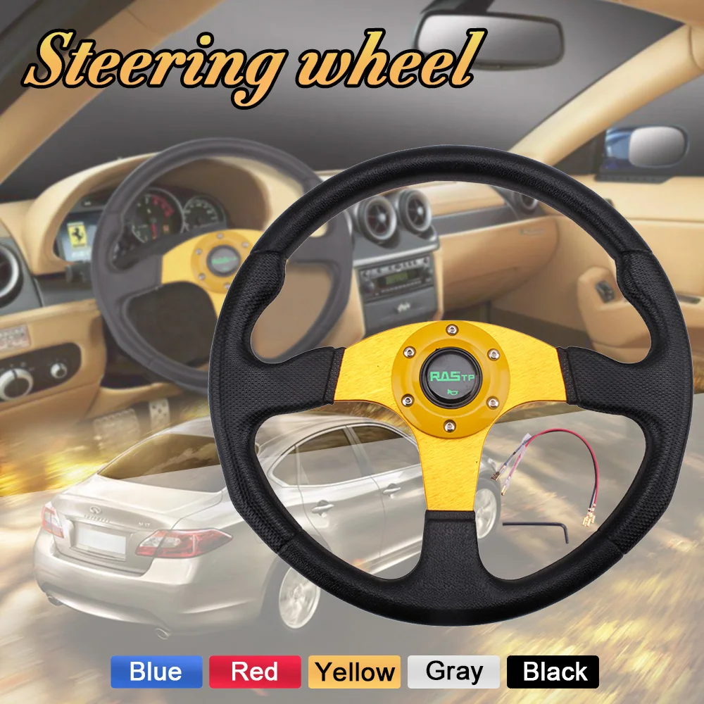 RASTP-Universal 14 inch PU Auto Racing Steering wheels Drifting Sport Steering Wheel RS-STW017-TP
RASTP-Universal 14 inch PU Auto Racing Steering wheels Drifting Sport Steering Wheel RS-STW017-TP