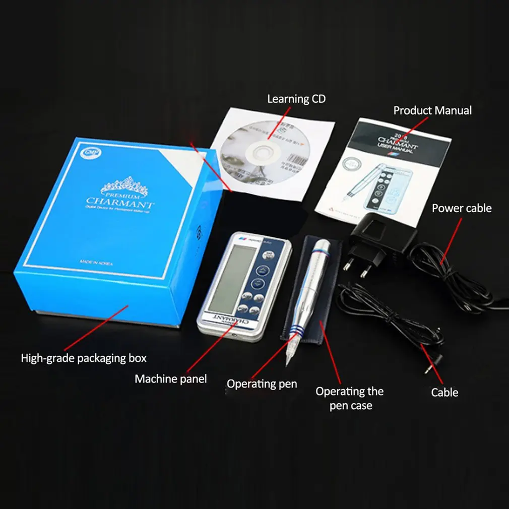 Professional Embroidery Eyebrow Charmant Tattoo Machine Pen Semi-permanent Makeup Microblading Liner Shader
Professional Embroidery Eyebrow Charmant Tattoo Machine Pen Semi-permanent Makeup Microblading Liner Shader