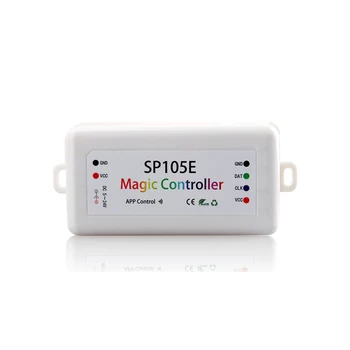 SP105E Bluetooth App Controller Dimmer DC 5V-24V 2048 Pixels 16 Million Colors IC SPI Controller for Dreamcolor LED Strip Lights
SP105E Bluetooth App Controller Dimmer DC 5V-24V 2048 Pixels 16 Million Colors IC SPI Controller for Dreamcolor LED Strip Lights