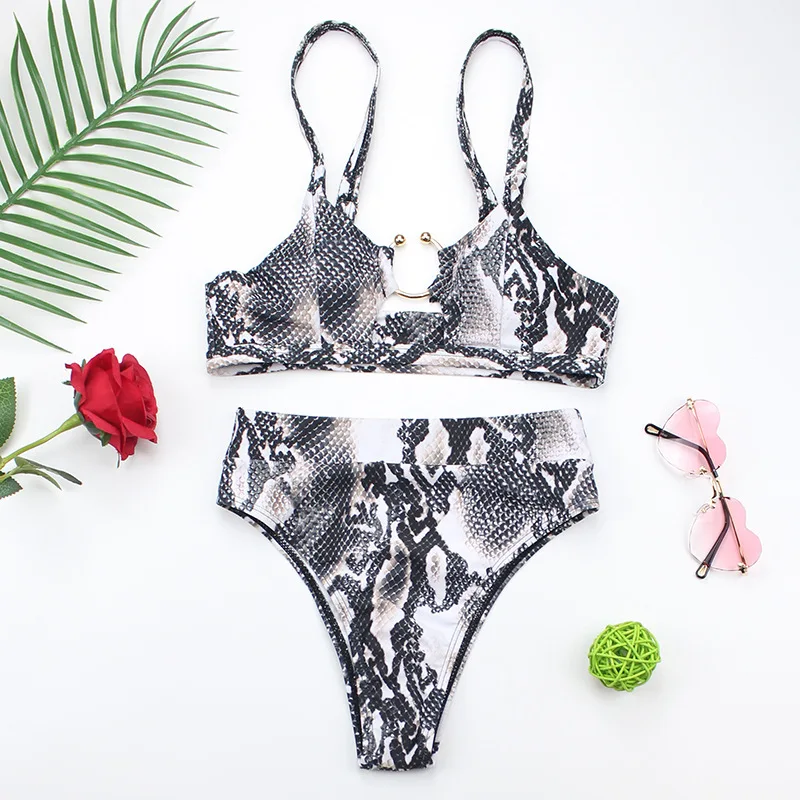 2020 Bikini Set Women Sexy Push Up Two Piece Swimsuit Snake pattern High Waisted Leopard print Swimwear Female Beach Fashion
2020 Bikini Set Women Sexy Push Up Two Piece Swimsuit Snake pattern High Waisted Leopard print Swimwear Female Beach Fashion