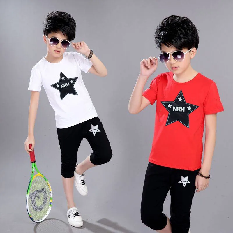 2021 New 2PCS Summer Kids Boy Sports Suit Children Short Sleeve + Shorts Pants Suit Casual Youth Sports Suit 4 5 6 7 8 9 10 12Y
2021 New 2PCS Summer Kids Boy Sports Suit Children Short Sleeve + Shorts Pants Suit Casual Youth Sports Suit 4 5 6 7 8 9 10 12Y