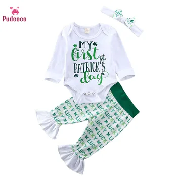 Pudcoco 2020 Spring Toddler Baby Girl Clothes Sets My First St. Patrick's Day Romper Tops+Pamts 2Pcs Outfits Cotton Clothing
Pudcoco 2020 Spring Toddler Baby Girl Clothes Sets My First St. Patrick's Day Romper Tops+Pamts 2Pcs Outfits Cotton Clothing