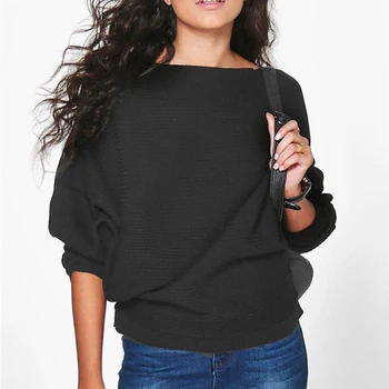 Sweater Women Tops Autumn Solid Color Fashion Loose Tops Bat Sleeve Thread Knit Sweater Bottoming Female Plus Size Pullovers
Sweater Women Tops Autumn Solid Color Fashion Loose Tops Bat Sleeve Thread Knit Sweater Bottoming Female Plus Size Pullovers