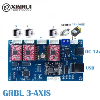 GRBL 1.1 Controller Control Board 3Axis control board Double Y Axis USB Driver Board For CNC Laser Engraver
GRBL 1.1 Controller Control Board 3Axis control board Double Y Axis USB Driver Board For CNC Laser Engraver